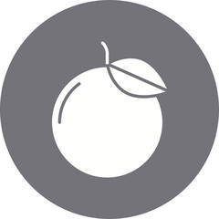 Mandarin icon single vector illustration