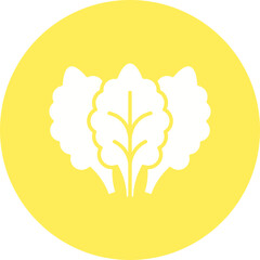 Lettuce icon single vector illustration