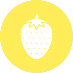 Strawberry icon single vector illustration
