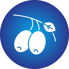 Olives icon single vector illustration