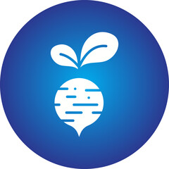 Beet icon single vector illustration