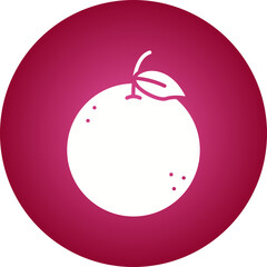 Orange icon single vector illustration