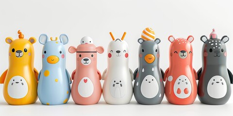 Adorable Animal Shaped Baby Toys Line Up