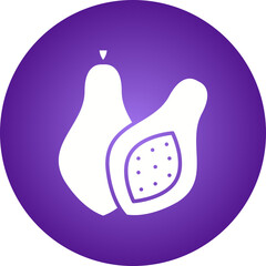 Papaya icon single vector illustration