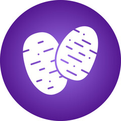 Potato icon single vector illustration