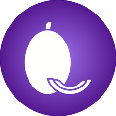 Rockmelon icon single vector illustration