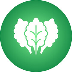 Lettuce icon single vector illustration