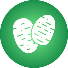 Potato icon single vector illustration