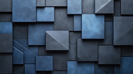 Photo of blue Background with Repetitive Geometric Shapes for Design, Featuring White Space in the Center for Text. Ideal for Banner Templates and Digital Projects. Minimalist Wallpaper.