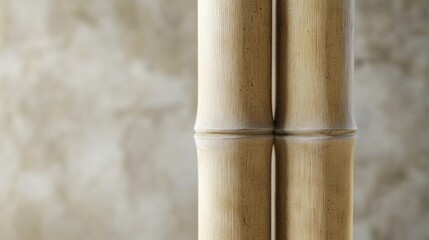 Close-up bamboo texture, neutral background, interior design, home decor