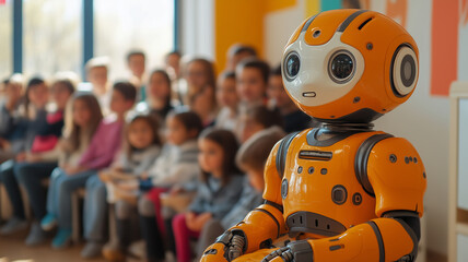 Robot teaches eager kids in a dynamic learning setting