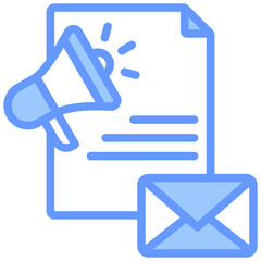 Email Marketing Blue Icon