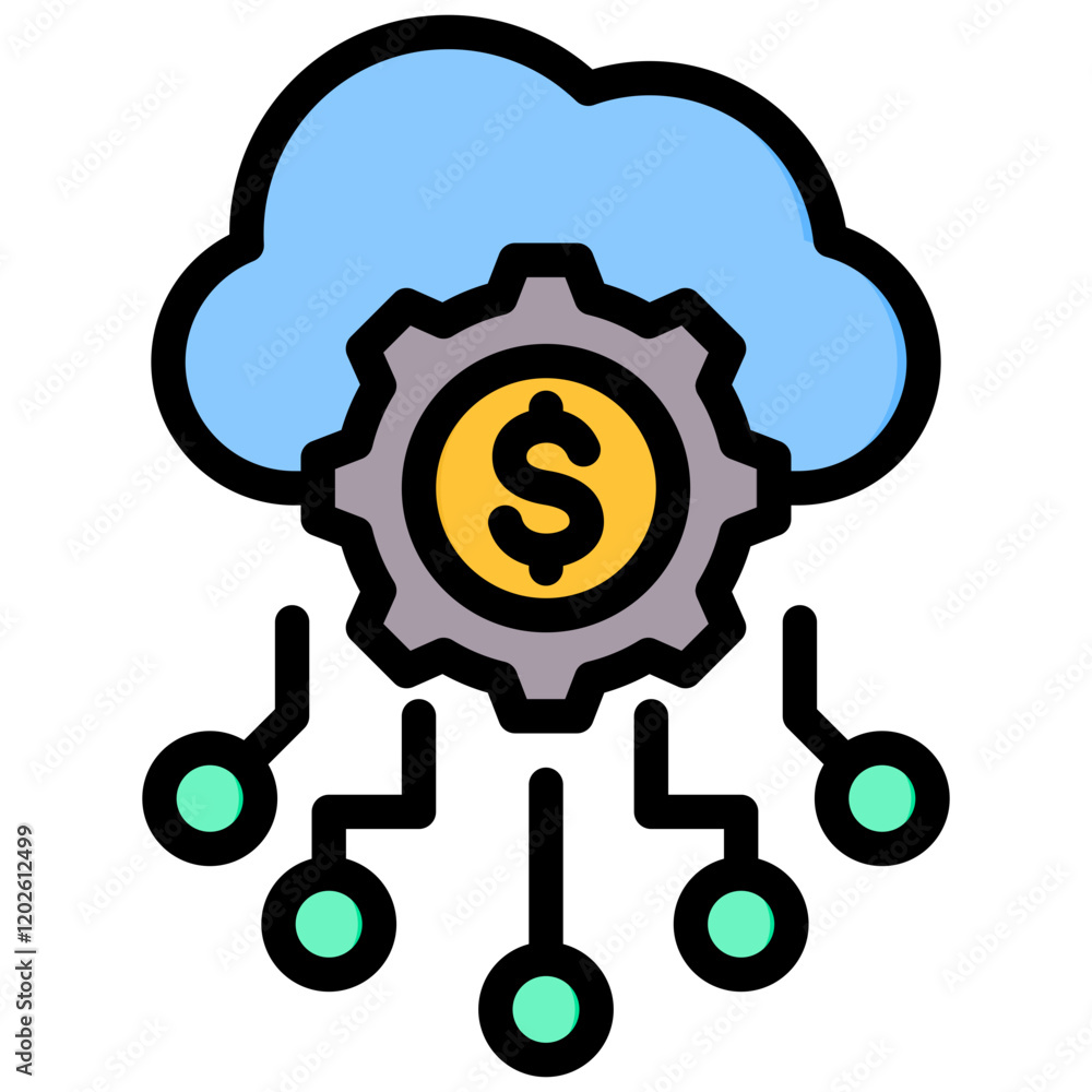 Poster api outline color icon