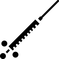 Dentist Tool II icon single vector illustration