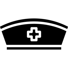 Fototapeta premium Nurse Cap icon single vector illustration