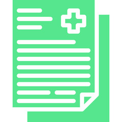 Obraz premium Medical Notes icon single vector illustration