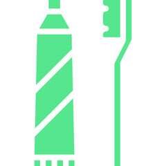 Toothbrush icon single vector illustration