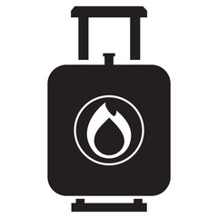 gas cylinder icon vector

