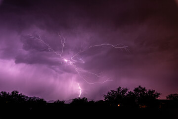 lightning in the night