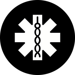 Obraz premium Medical Sign II icon single vector illustration