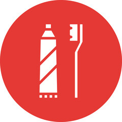 Toothbrush icon single vector illustration