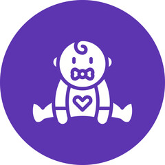 Baby icon single vector illustration