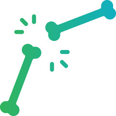 Bone icon single vector illustration