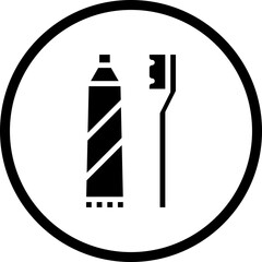 Toothbrush icon single vector illustration