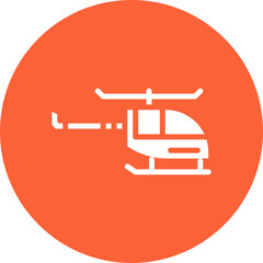Helicopter icon single vector illustration