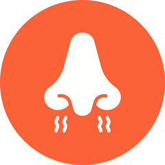 Nose icon single vector illustration