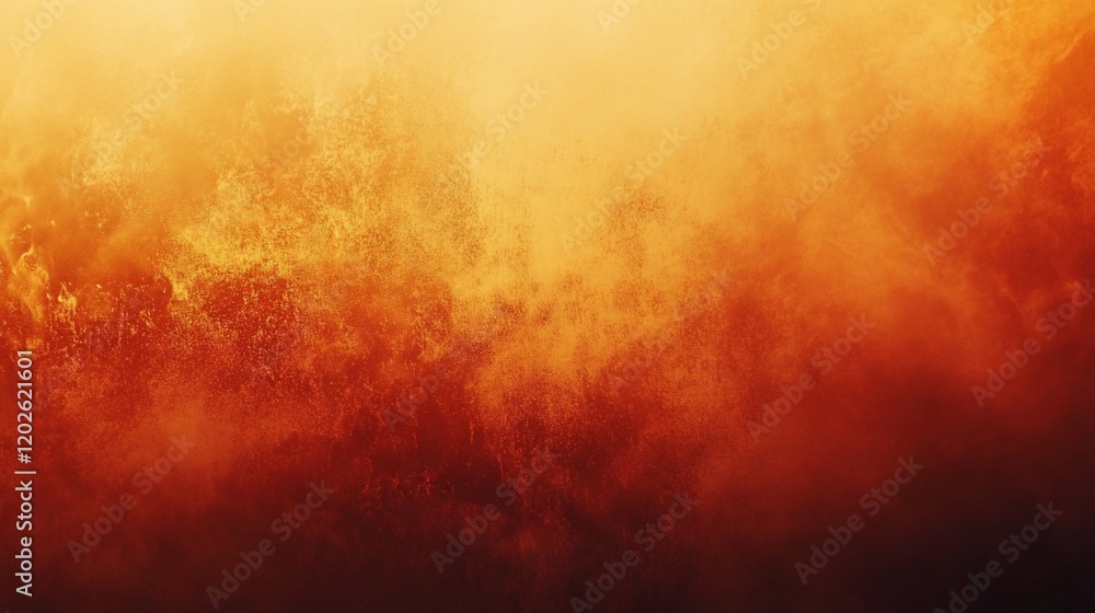 Poster abstract background with textured gradient in shades of orange and brown, creating a warm and fiery 
