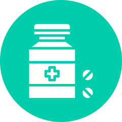 Obraz premium Tablets icon single vector illustration