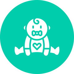 Baby icon single vector illustration