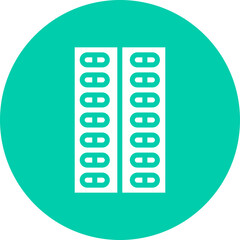 Capsules icon single vector illustration