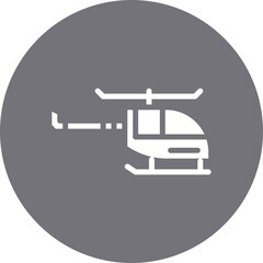 Helicopter icon single vector illustration