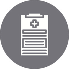 Medical Report icon single vector illustration