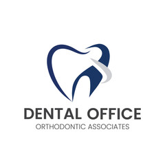 Creative Vector dental care clinic logo template 