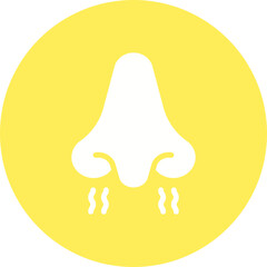 Nose icon single vector illustration