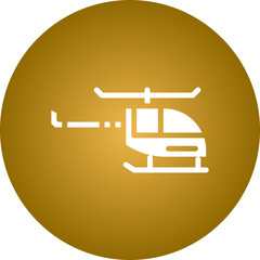 Helicopter icon single vector illustration