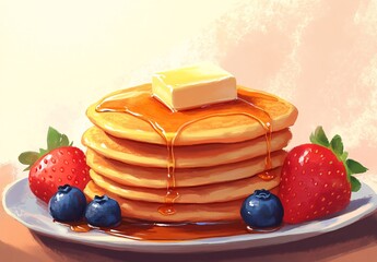 waffles with berries