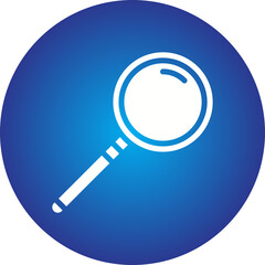 Magnifying glass icon single vector illustration