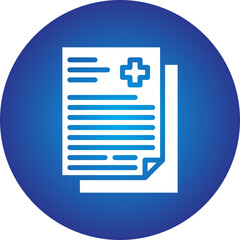 Medical Notes icon single vector illustration