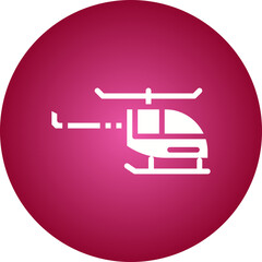 Helicopter icon single vector illustration