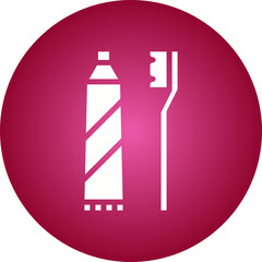 Toothbrush icon single vector illustration