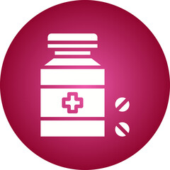 Obraz premium Tablets icon single vector illustration