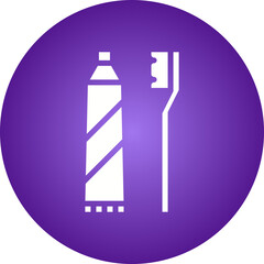 Toothbrush icon single vector illustration