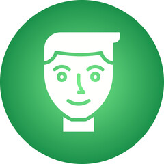 Human Face icon single vector illustration