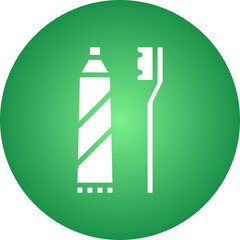 Toothbrush icon single vector illustration