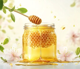 honey in a jar