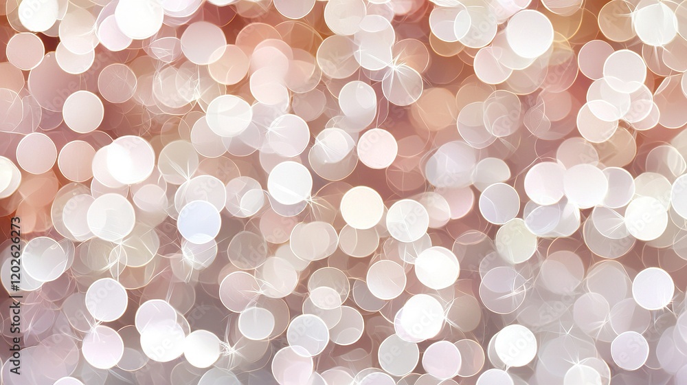 Poster a clear image depicting a vibrant pink-white background with numerous tiny dots above it